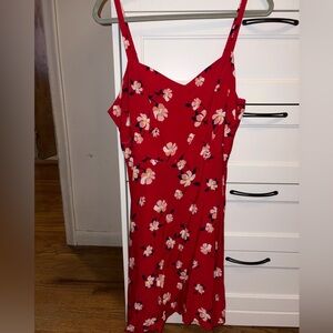 Old Navy Red Floral Cami Dress